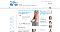 Desktop Screenshot of hcgtruediet.com