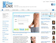 Tablet Screenshot of hcgtruediet.com